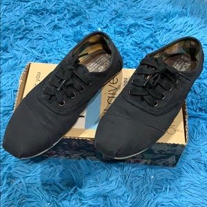 Toms Cordones Black Canvas